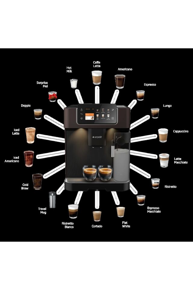 Arçelik EM 9495 Imperium Barista® Tam Otomatik Espresso Makinesi