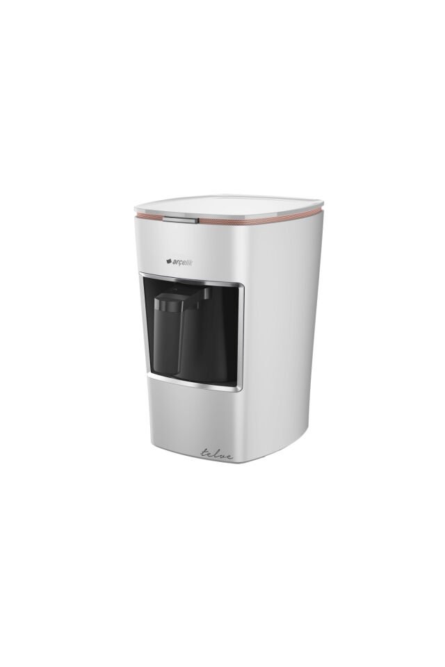 Arçelik K 3300 Mini Telve Beyaz Türk Kahve Makinesi  ( Gold Cizgili )
