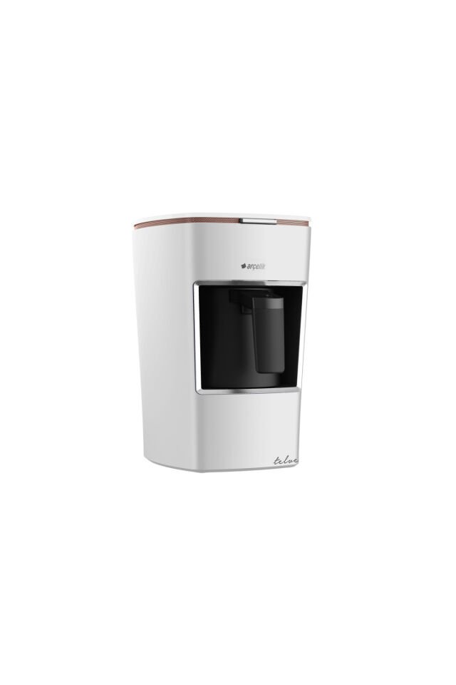 Arçelik K 3300 Mini Telve Beyaz Türk Kahve Makinesi  ( Gold Cizgili )