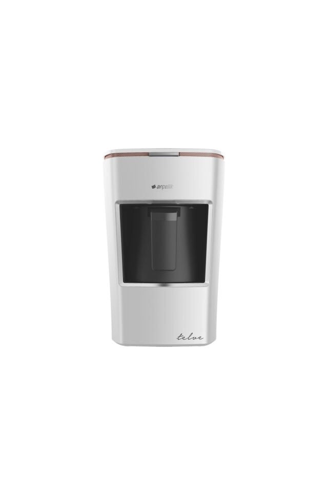 Arçelik K 3300 Mini Telve Beyaz Türk Kahve Makinesi  ( Gold Cizgili )